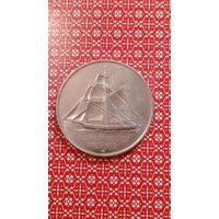 Норвегия 5 крон 1975. 150 лет эмиграции