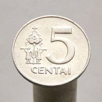 Литва 5 центов 1991