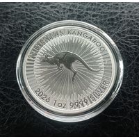 Новинка! Австралия. 1 доллар 2026 года. Кенгуру. Серебро 999,9 пробы. Торг!