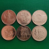 Греция 500 драхм 2000 г. XXVIII летние Олимпийские Игры, Афины 2004. Комплект 6 монет.