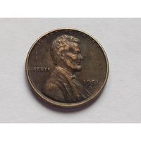 1 цент 1951 г. D США