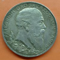 Баден 2 марки 1902. 50 лет правления Фридриха I