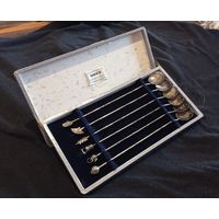 Набор ложечек, серебро.