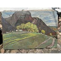 Картина члена союза художников СССР Федоренко.Н.М. "Замковая гора"  в.г.Мстиславль. На обсуждение.