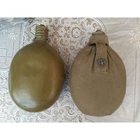 Фляга СССР. 2 шт. 1956 и 1986 гг. Красный выборжец.