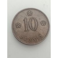 Финляндия 10 пенни 1940  года .