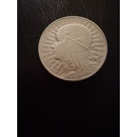 10 злотых 1932 г.  Польша.   Ядвига.  Серебро. ЛЮКС