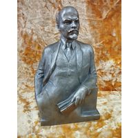 Бюст Ленин с книгой, силумин. СССР