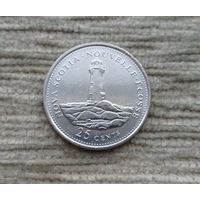 Werty71 Канада 25 центов 1992 года 1 квотер 125 лет конфедерации Новая Скотия Шотландия