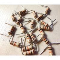 1 кОм ((цена за 98 штук)) 1 Вт резисторы. 1Вт. 1кОм