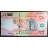Камерун, Банк центральной Африки 2000 франков 2020 г. общий выпуск,