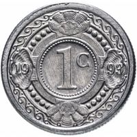 Нидерландские Антильские острова 1 цент, 1993 aUNC