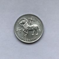 1 сантим 2002 Агнец божий