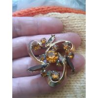 Брошь позолота СССР или ЧССР