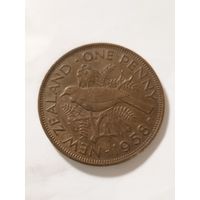 Новая Зеландия 1 пенни 1958