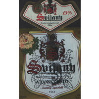 Пивная этикетка. Svijany - Чехия