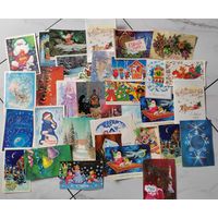 Открытки. СССР. С Новым годом. 32 штуки