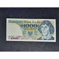 1000 злотых  1982  года. Польша. UNC. Распродажа