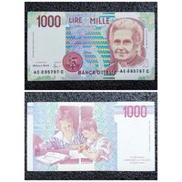 1000 лир Италия 1990 г.