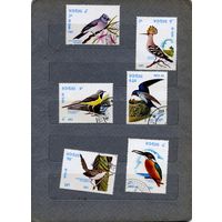 ЛАОС, 1982,   ФАУНА, птицы, серия  6м