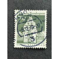 Германия 1966. Здания Германии 12 века. Остхофенские ворота, Зост / Вестфалия