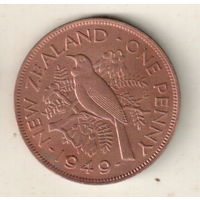 Новая Зеландия 1 пенни 1949