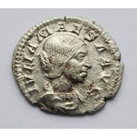 Юлия Меса, бабушка Элагабала и Александра Севера 218-224 гг. н. э. Квинарий, 1/2 денария Серебро /28