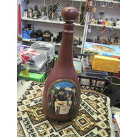 Бутыль, бутылка керамическая 1 л, 31 см от грузинского вина.