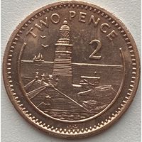 Гибралтар 2 пенса 1995 г.