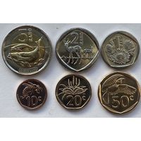 ЮАР 10, 20, 50 центов, 1, 2, 5 ранд 2023 - 2024 гг. Набор 6 шт.