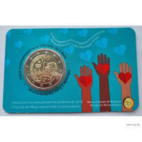 2 евро 2022 Бельгия Пандемия Covid-19 блистер BU
