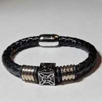 Браслет кожаный "Вязь"