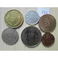 6 монет Люксембурга
