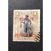 Великобритания. Северное Борнео\385с\ воин 1901. зубц.15 надпечатка