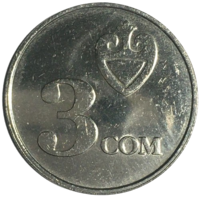 Кыргызстан 3 сома, 2008
