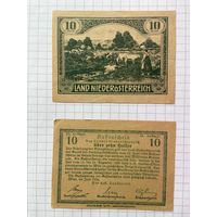 Австрия нотгельд 10 Нидеростеррафйх - 1201-2