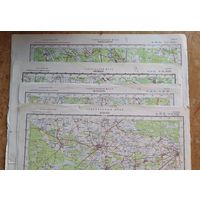 Карты Генерального штаба. СССР. 1:200 000. Молодечно. Петриков. Кобрин. Житковичи. 1980-е.Цена за 1.