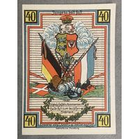 Нотгельд 40 пфеннигов 1920 год. Шлезвиг-Гольштейн. Веймарская республика
