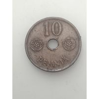 Финляндия 10 пенни 1941  года .