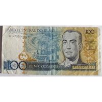 100 крузадо 1987-1989 Бразилия