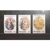 Сент-Люсия. 1977 год. Живопись. Рождество (1170)