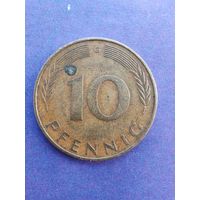Германия ФРГ 10 пфеннигов 1973 G