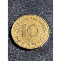 ФРГ 10 пфеннигов 1978 D