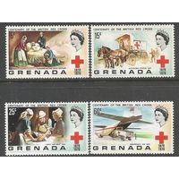 Гренада. 100 лет Британскому Красному Кресту. 1970г. Mi#379-82. Серия.