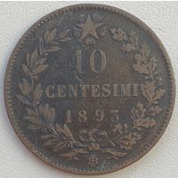 Италия 10 чентезимо 1893 г.