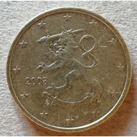 Финляндия 50 евроцентов 2008 год,
