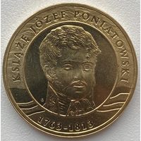 Польша 2 злотых 2013 г. 200 лет со дня смерти принца Юзефа Понятовского