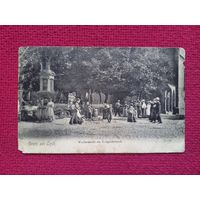 Луцк Австро-Венгрия. Украина. Рынок у военного мемориала 1907 г.