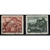 ГЕРМАНИЯ, ГДР - 1953 [Mi. 380-381] Гашеная (DDR03)