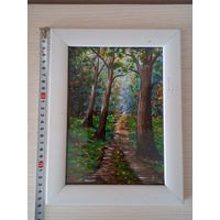 Картина на холсте маслом,  пейзаж